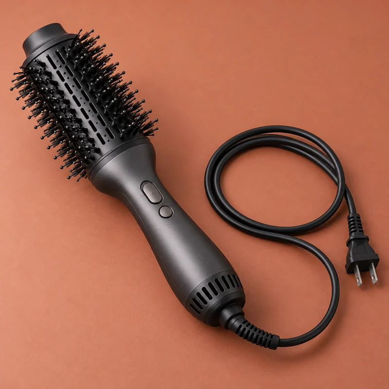REVLON One-Step Volumizer Plus, black 2.4-inch oval brush, illustration of this kind of item