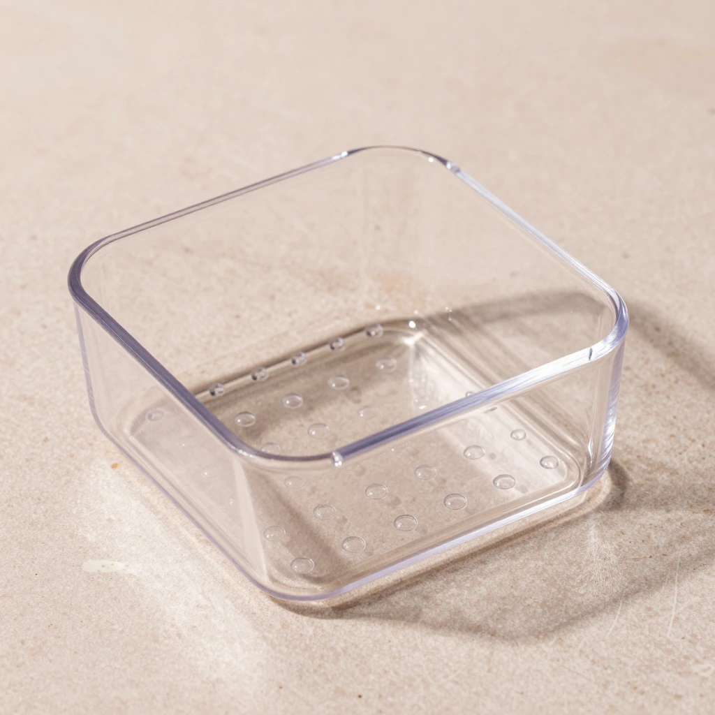 IDesign clear plastic soap saver, 4.75 × 3.25 inches, illustration of this kind of item