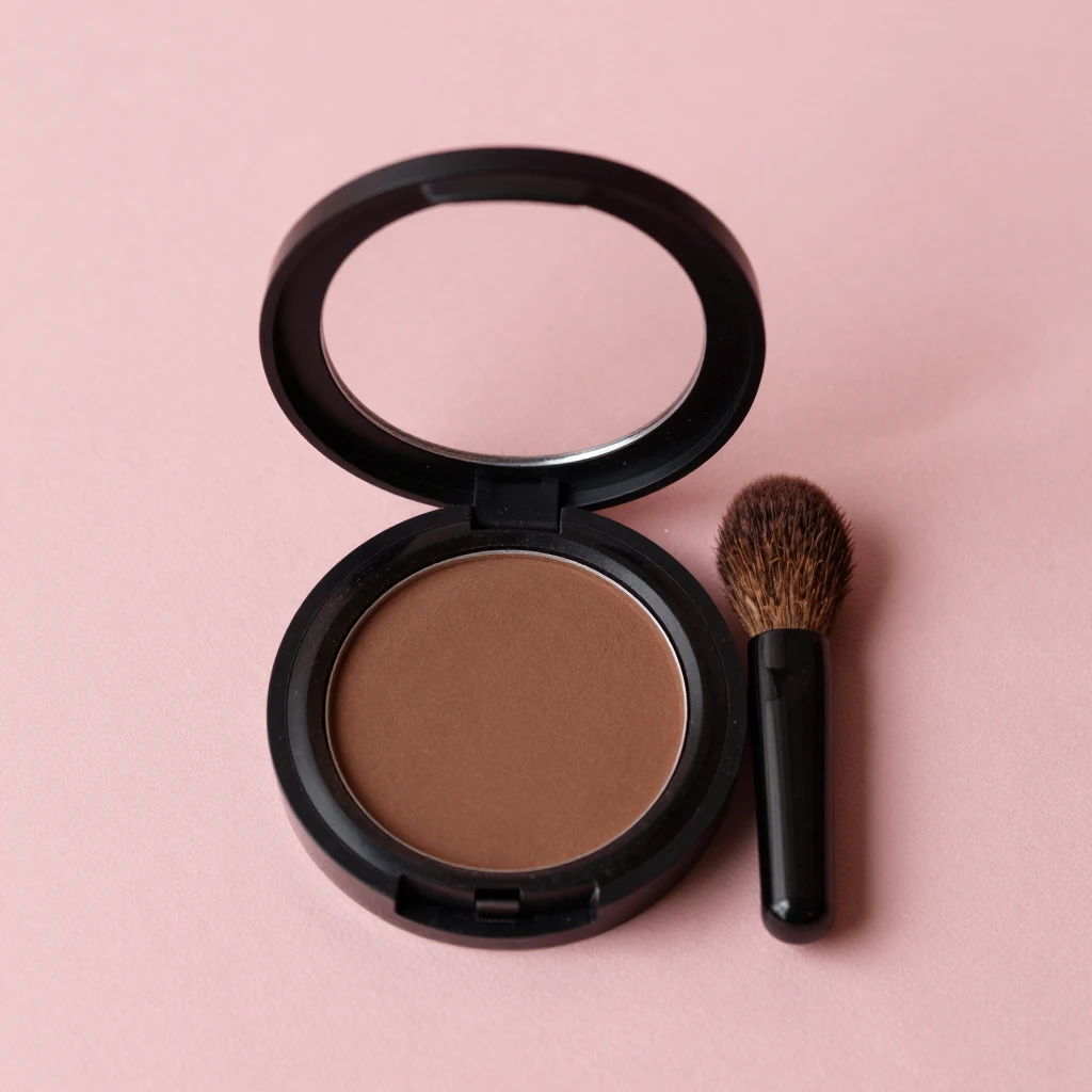 Clairol Root Touch-Up temporary concealing powder, Dark Brown, illustration of this kind of item