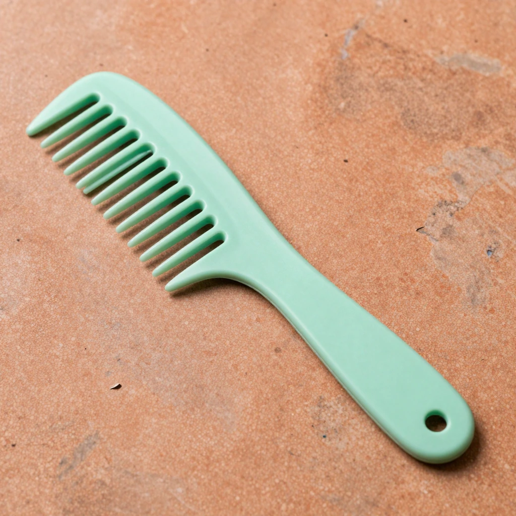 Paul Mitchell wide-tooth detangler comb, seafoam, illustration of this kind of item