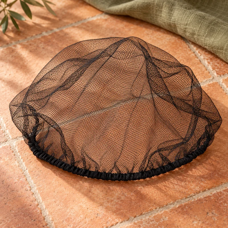 Fandamei black mesh wig cap nets, closed end, 6 pcs, illustration of this kind of item